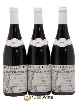 Gevrey-Chambertin Les Evocelles Vieilles Vignes Dugat-Py  2007 - Lot de 3 Bouteilles