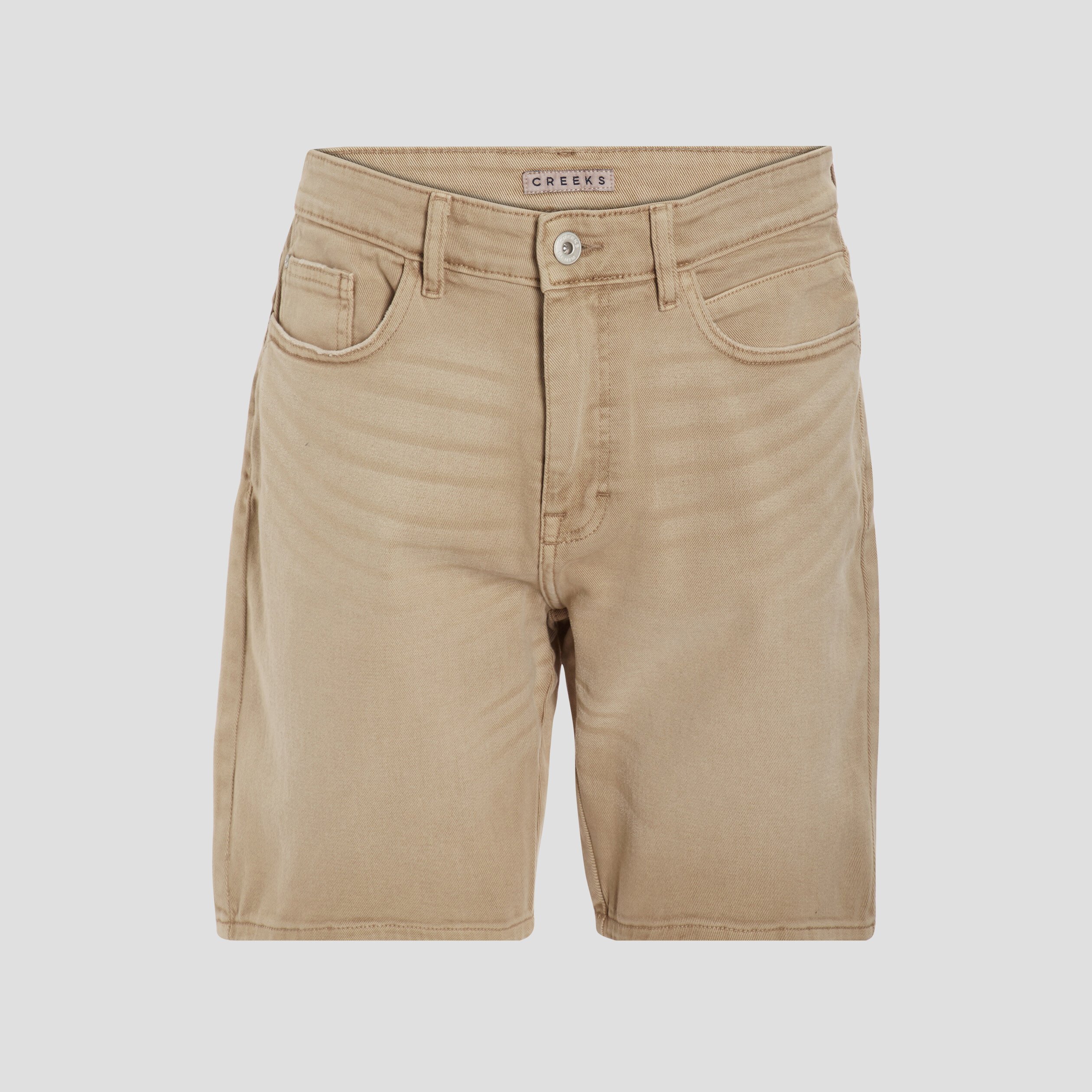 Bermuda coupe droite en coton sable homme | La Halle
