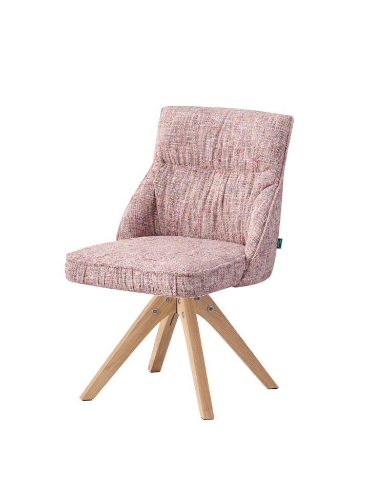 DUBI Möbel 2er-Set: Drehstuhl TALINA in Rosa - (B)49 x (H)84 x  (T)62 cm günstig kaufen onesize