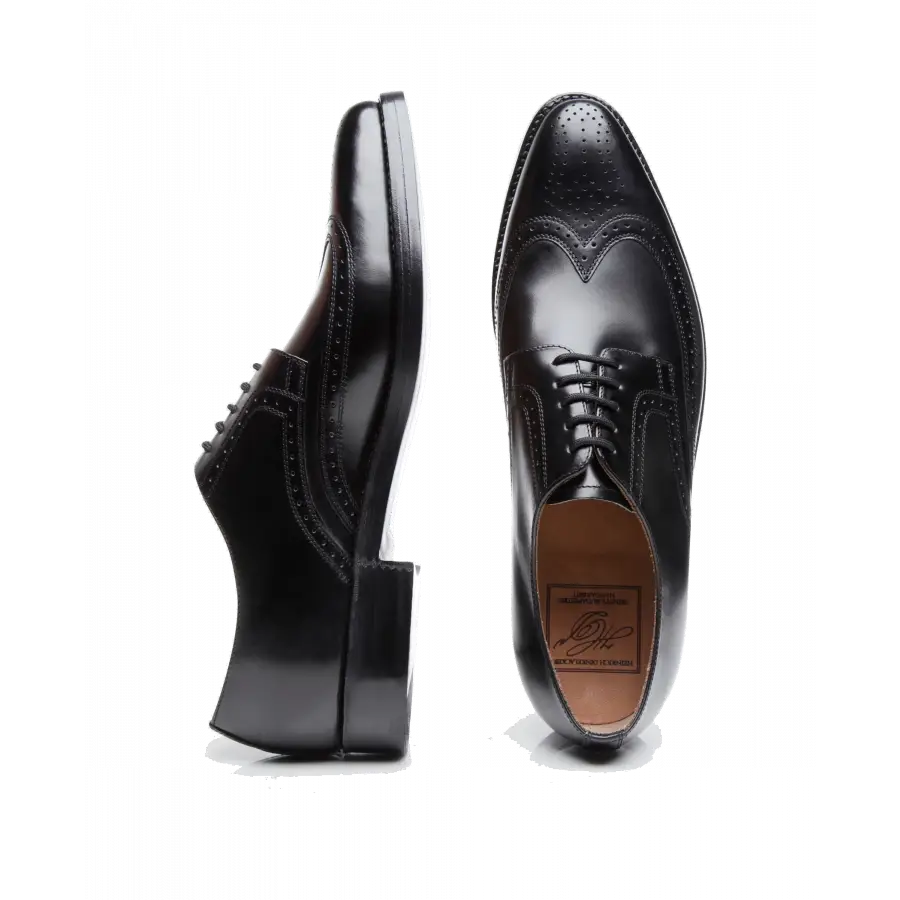 Heinrich Dinkelacker - Businessschuhe Derby LUZERN FULL-BROGUE BC Kalbsleder - schwarz