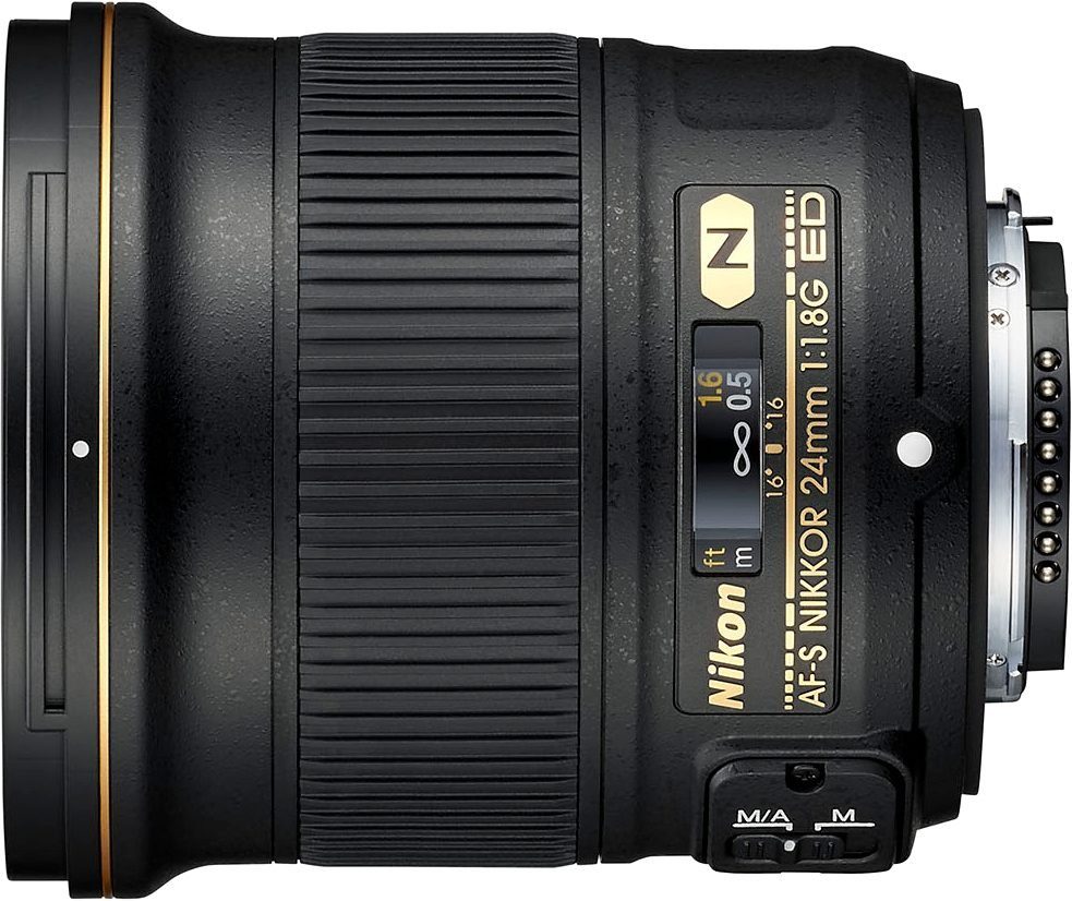 Nikon AF-S NIKKOR 24mm 1:1,8G ED Objektiv, (inkl. HB-76 und CL-1015)