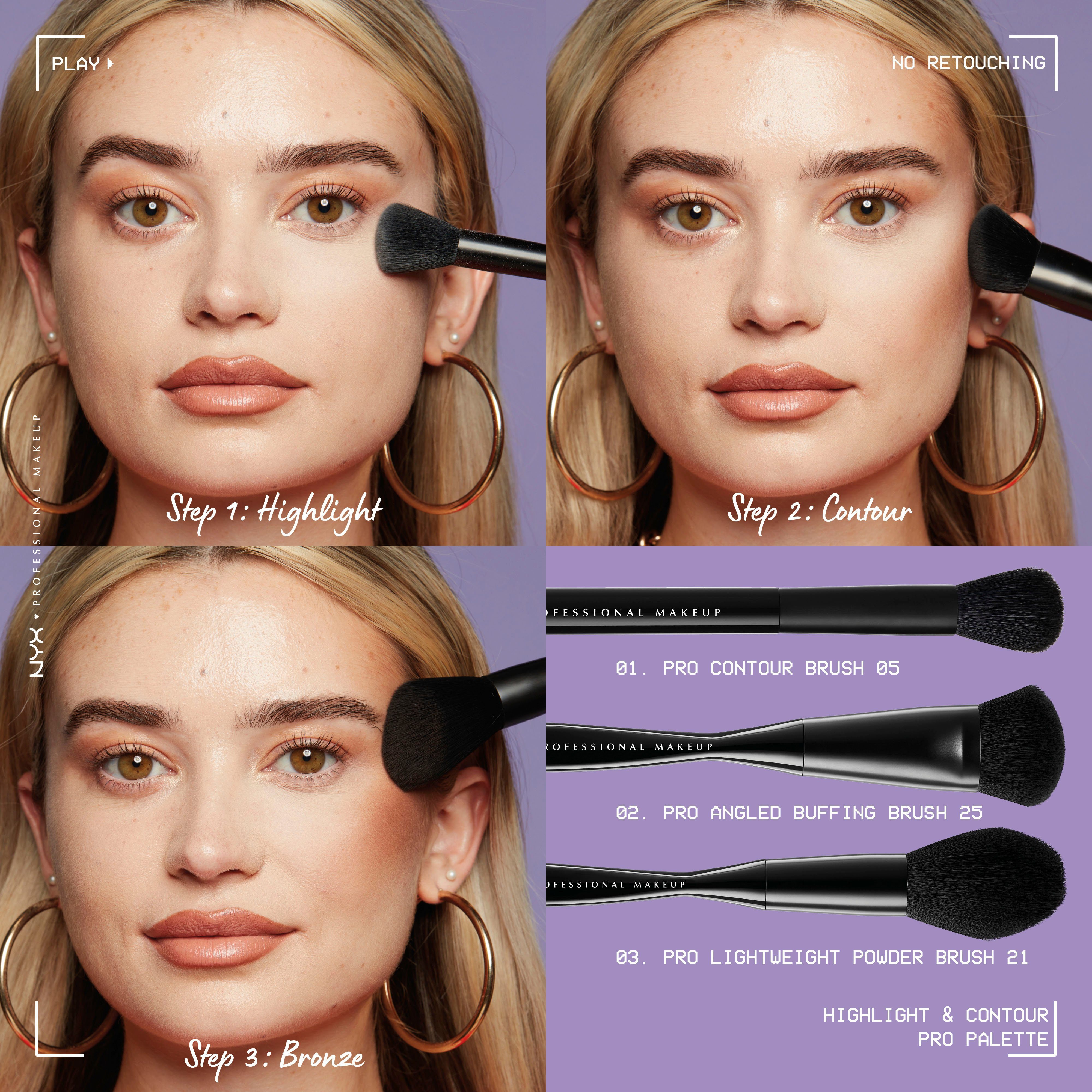 NYX Highlighter NYX Professional Makeup Highlight & Contour Pro Palette