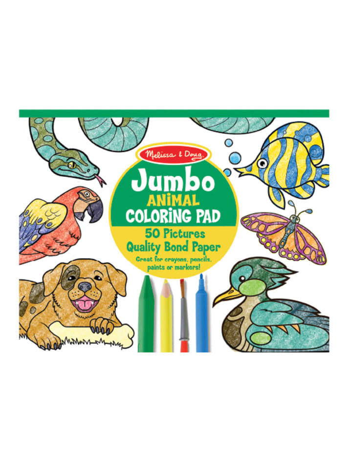 Melissa & Doug Jumbo Malblock– Tiere günstig kaufen onesize