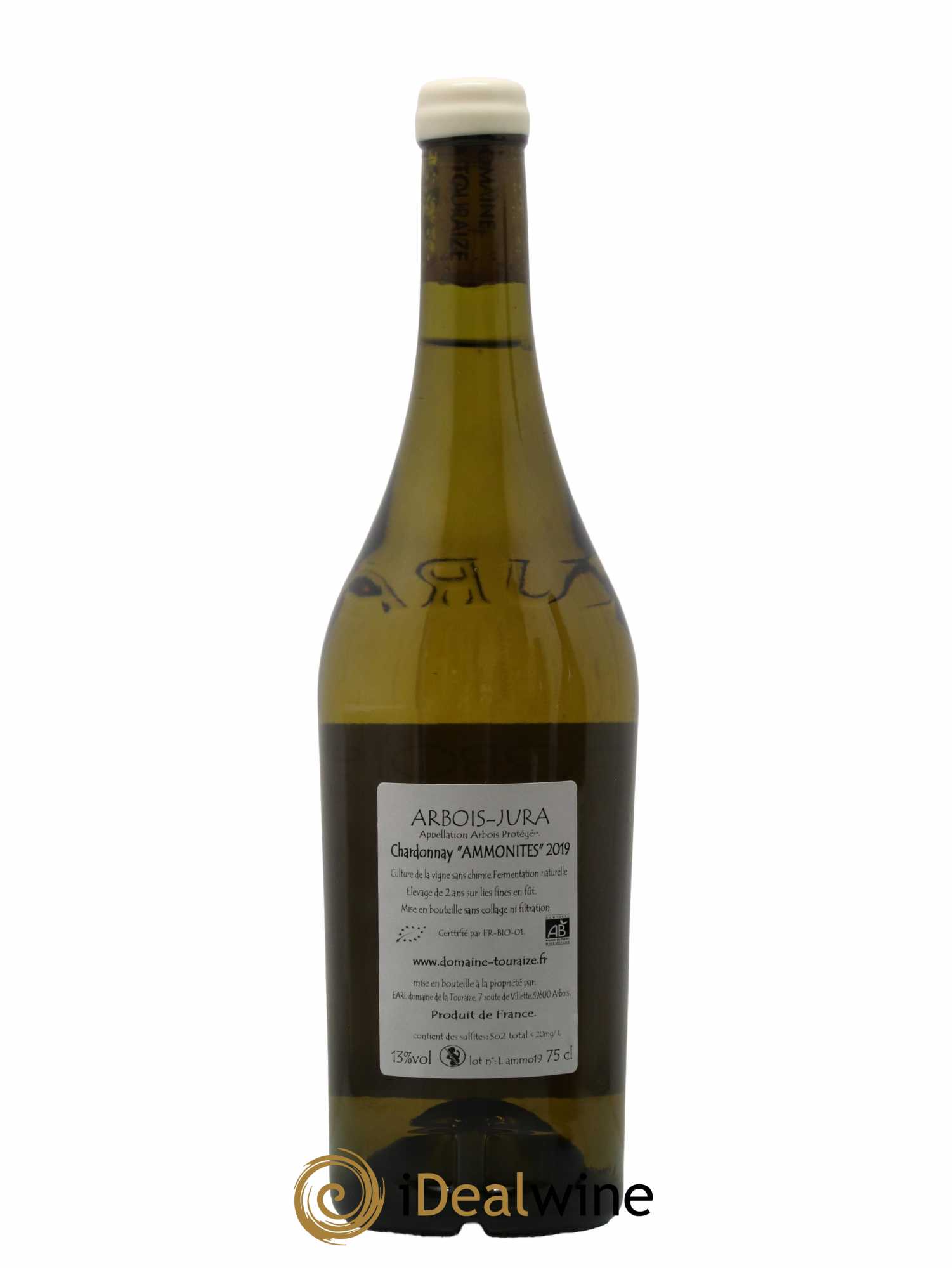 Arbois Chardonnay Ammonites Domaine de la Touraize  2019 - Lot de 1 Bouteille