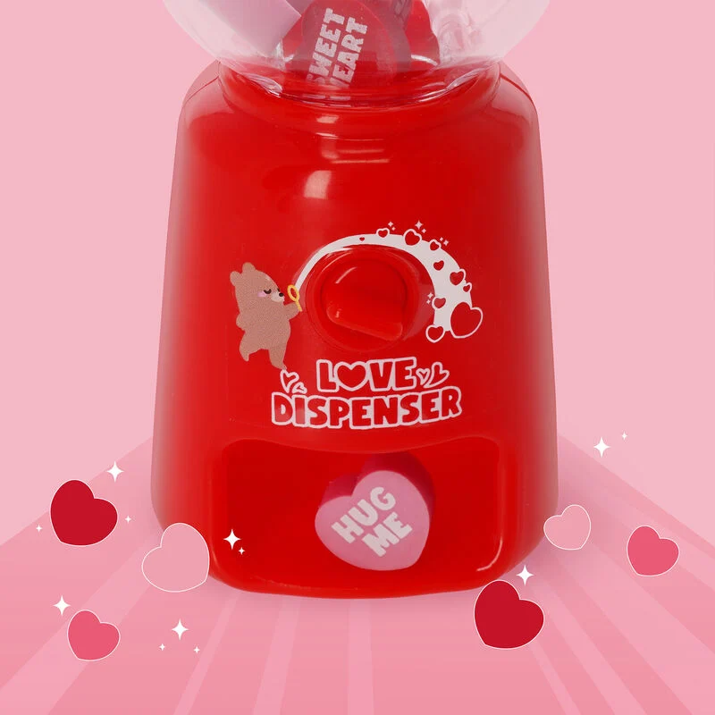 Dispensador de mini gomas de borrar - Dispensador de amor