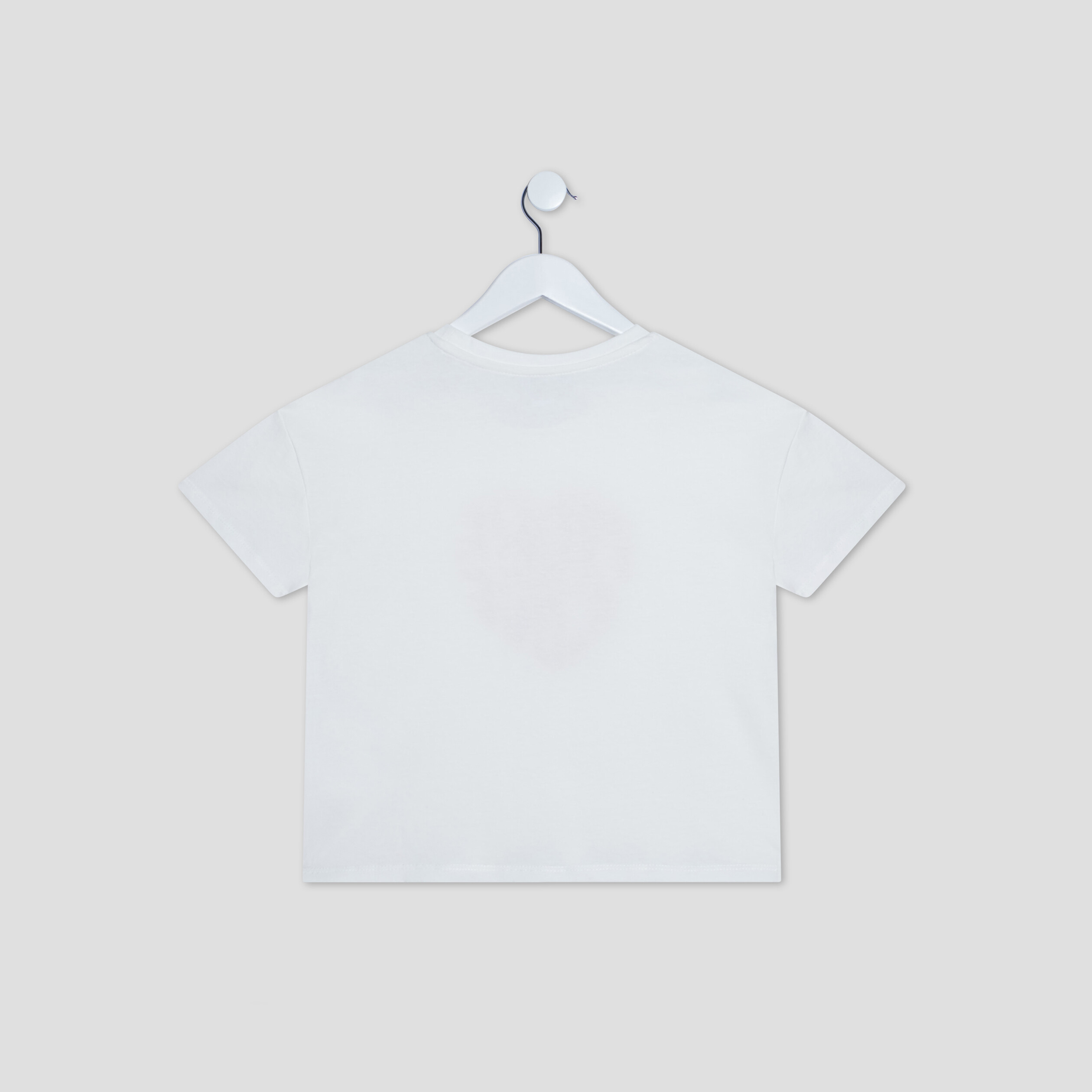 T-shirt cropped manches courtes ivoire femme | La Halle