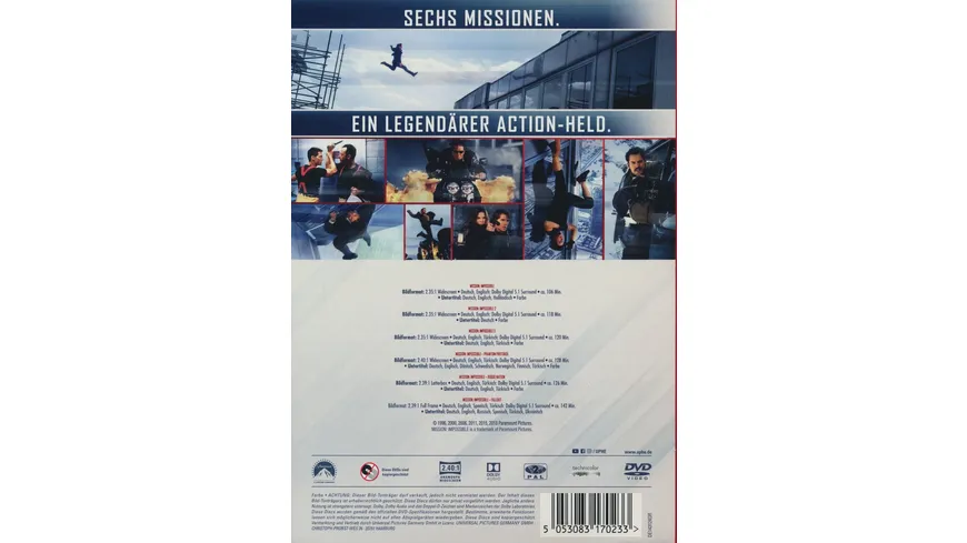 Mission: Impossible - 6-Movie Collection  [6 DVDs]