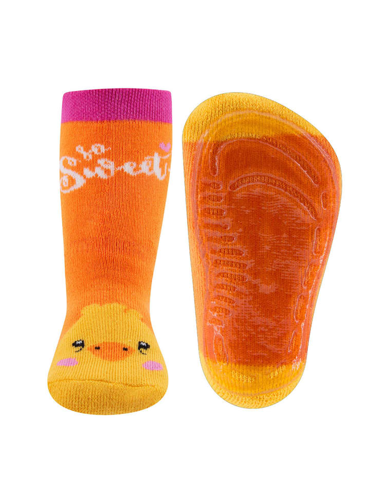ewers 2er-Set Stoppersocken ABS 2er Pack Küken/Spiegeleier in mandarine-pink günstig kaufen