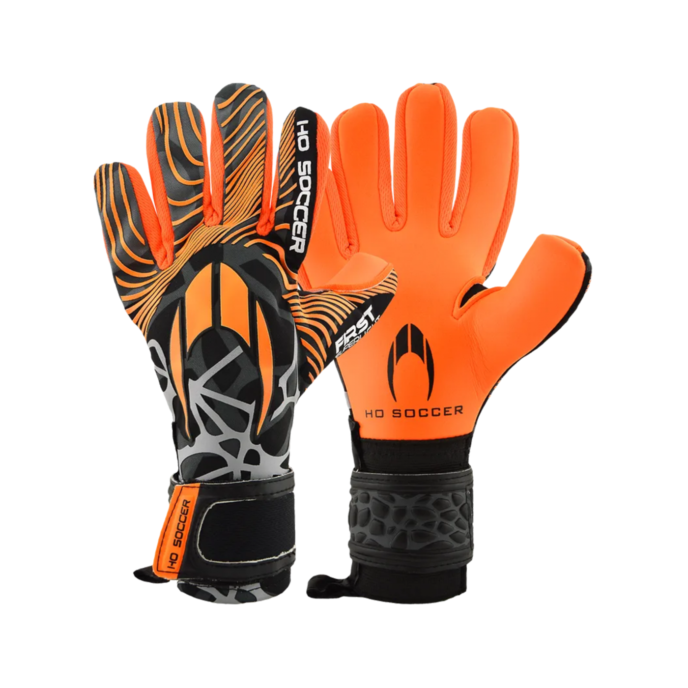 HO Soccer First Superlight Negative Spectre TW-Handschuhe Orange Schwarz