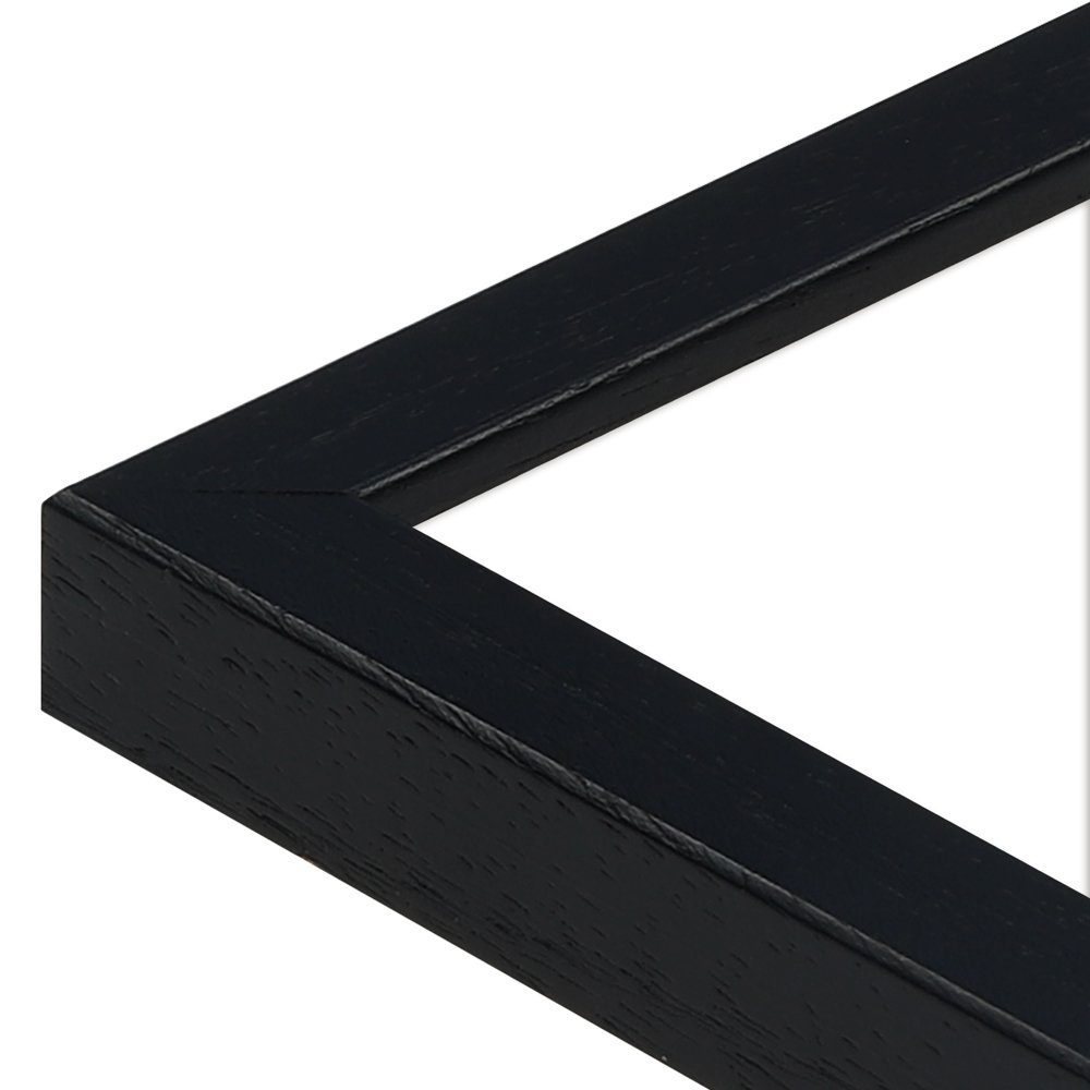 WANDStyle Bilderrahmen H950, Schwarz gemasert, aus Massivholz im Stil Modern