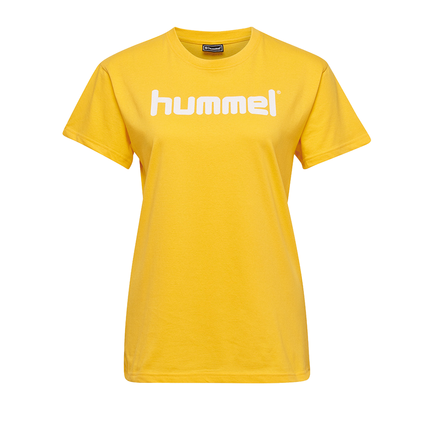 Hummel Cotton T-Shirt Logo Damen Gelb F5001