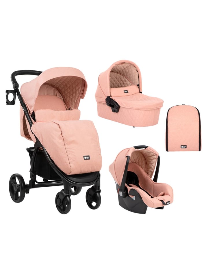 Kikkaboo Kombikinderwagen Madrid 3 in 1 in rosa günstig kaufen onesize