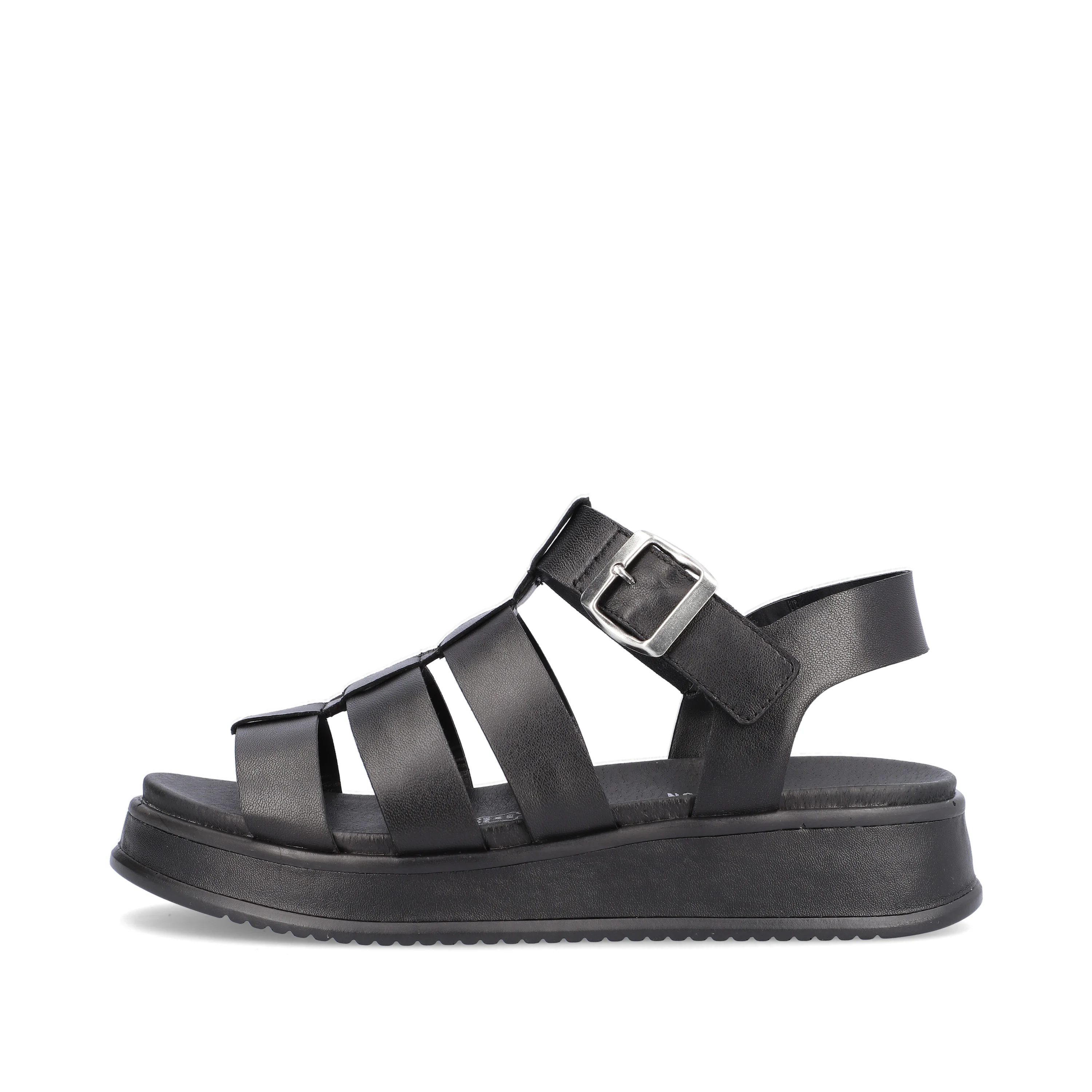 Rieker Damen Riemchensandalen night black
