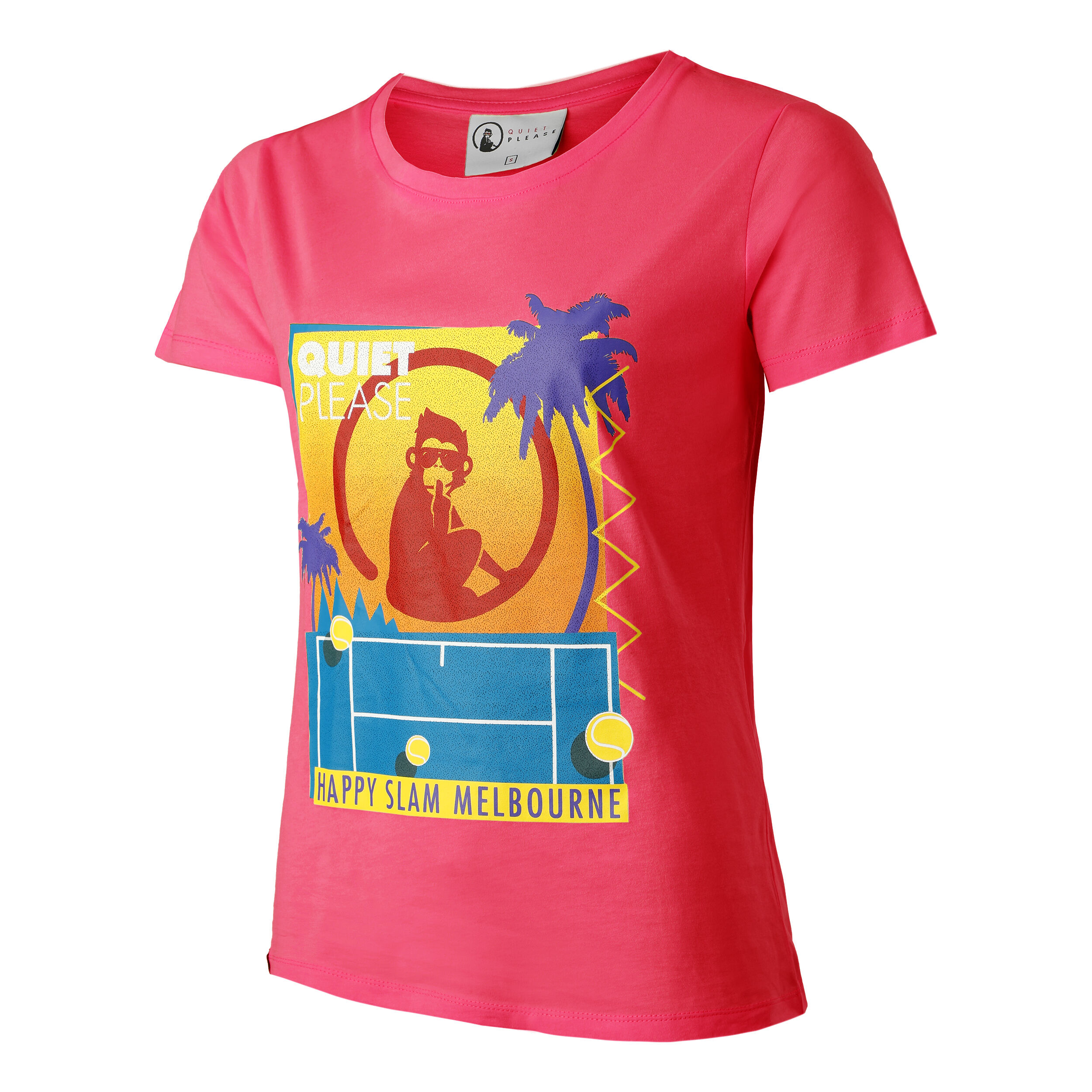 Happy Slam T-Shirt Damen - Pink, Mehrfarbig
