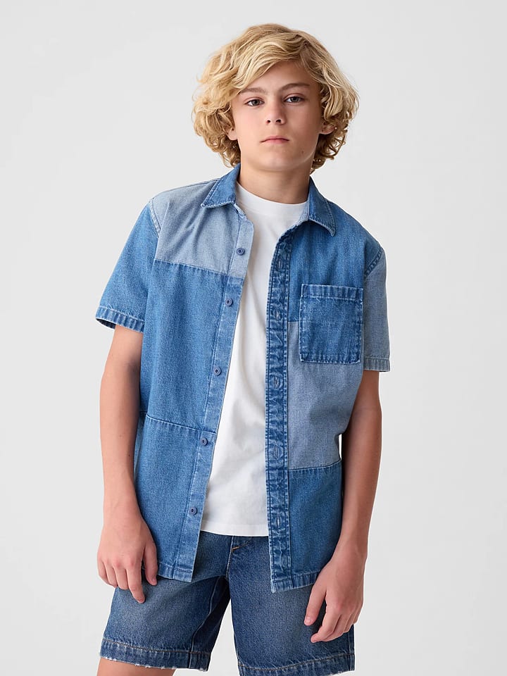 GAP Jeanshemd in Blau günstig kaufen
