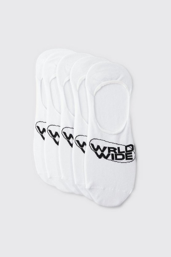 5er-Pack unsichtbare Worldwide-Socken