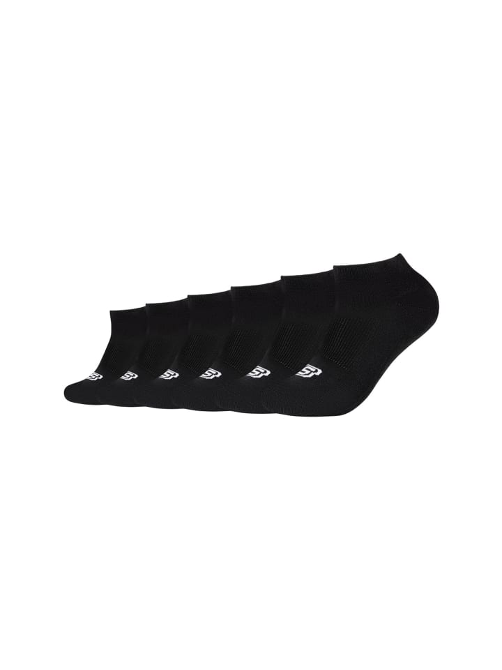 Skechers Sneakersocken 6er Pack cushioned in Schwarz günstig kaufen 39-42