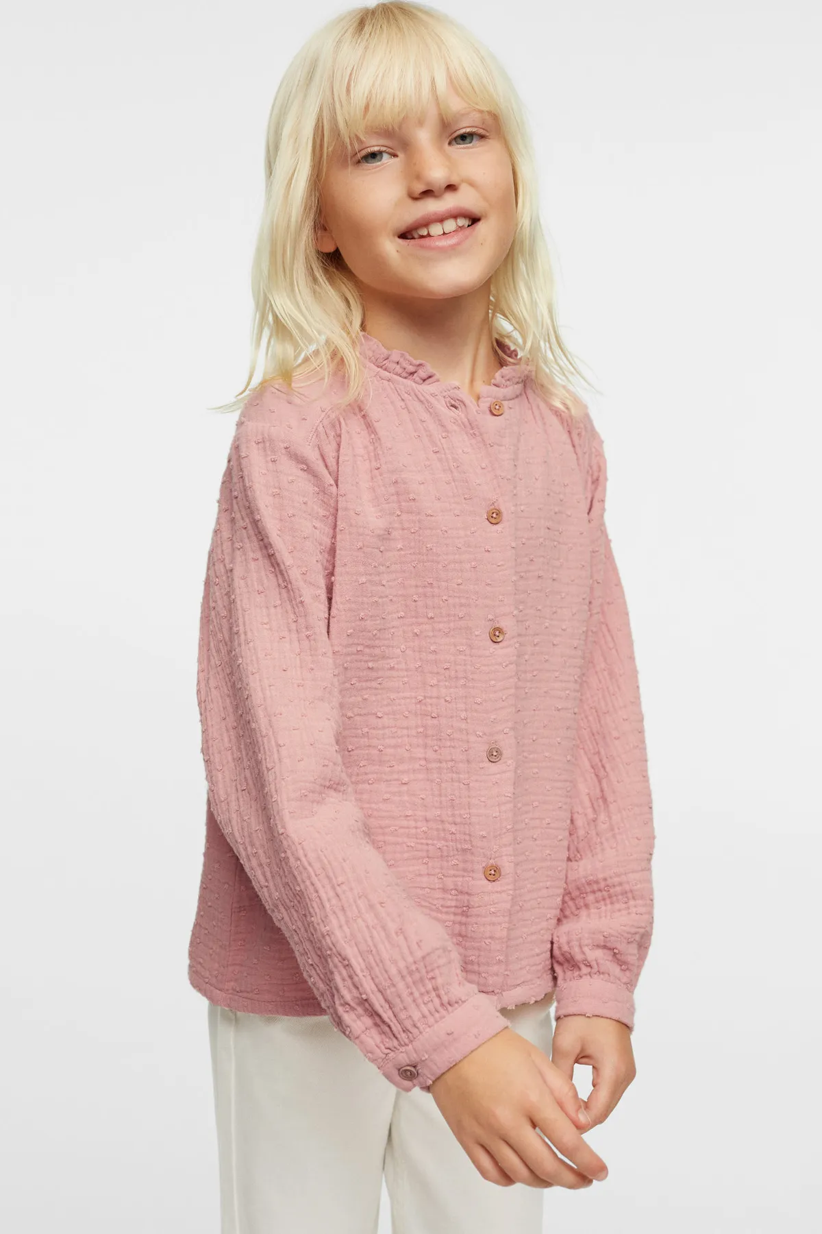 MANGO Kids  37064764 Hemden Rosa