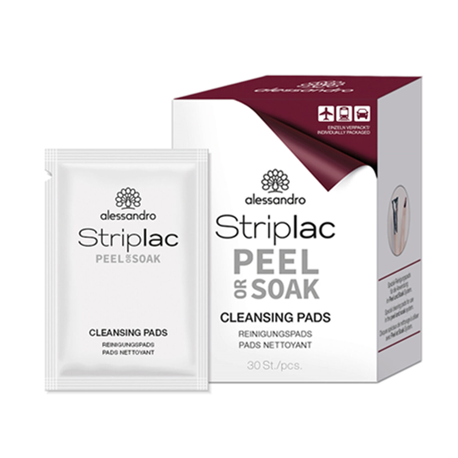 Alessandro Striplac Peel or Soak Tampons De Nettoyage