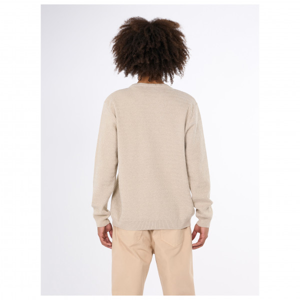 KnowledgeCotton Apparel - Zig-Zag Badge Knit O-Neck - Pullover
