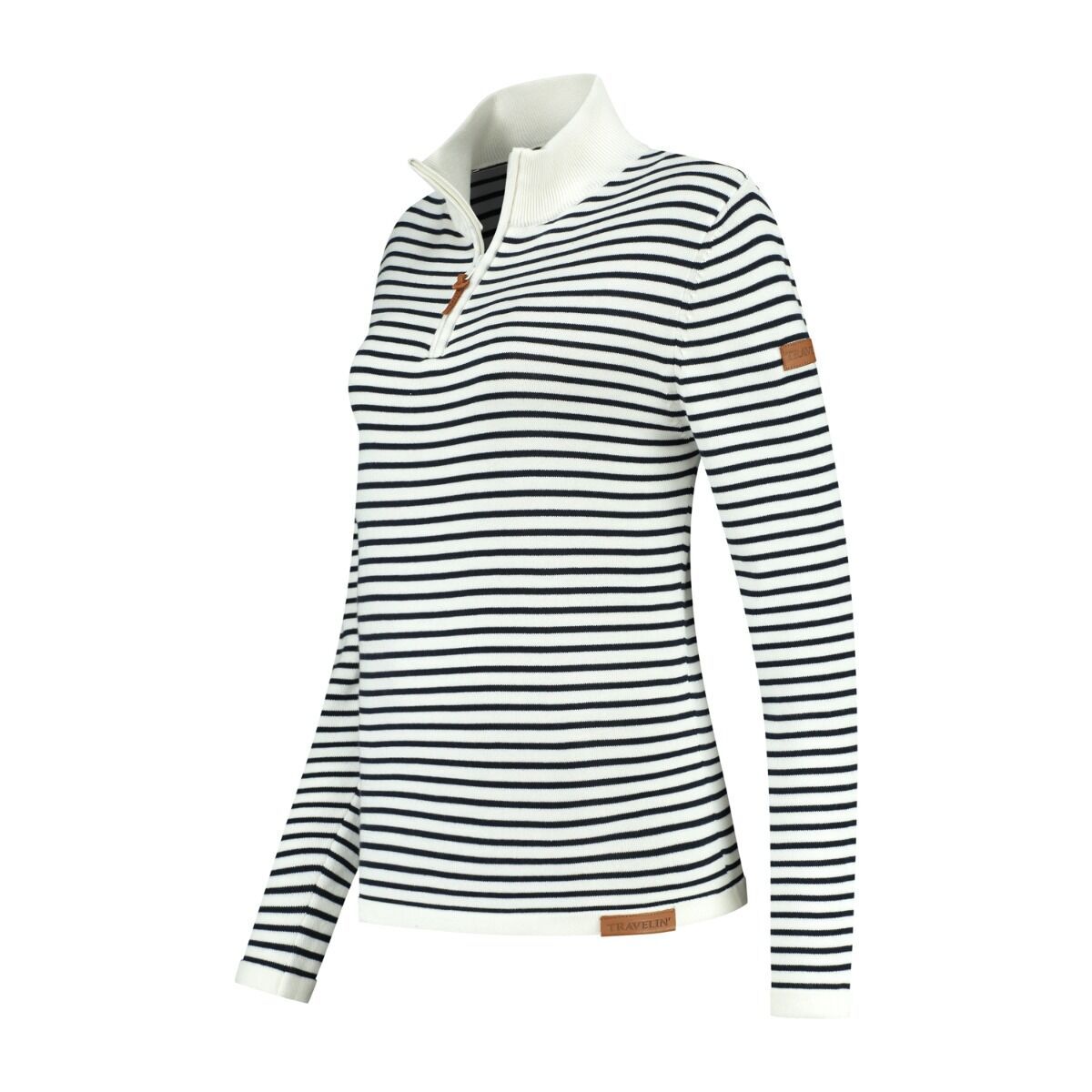 Travelin' Nacka White Damen Pullover