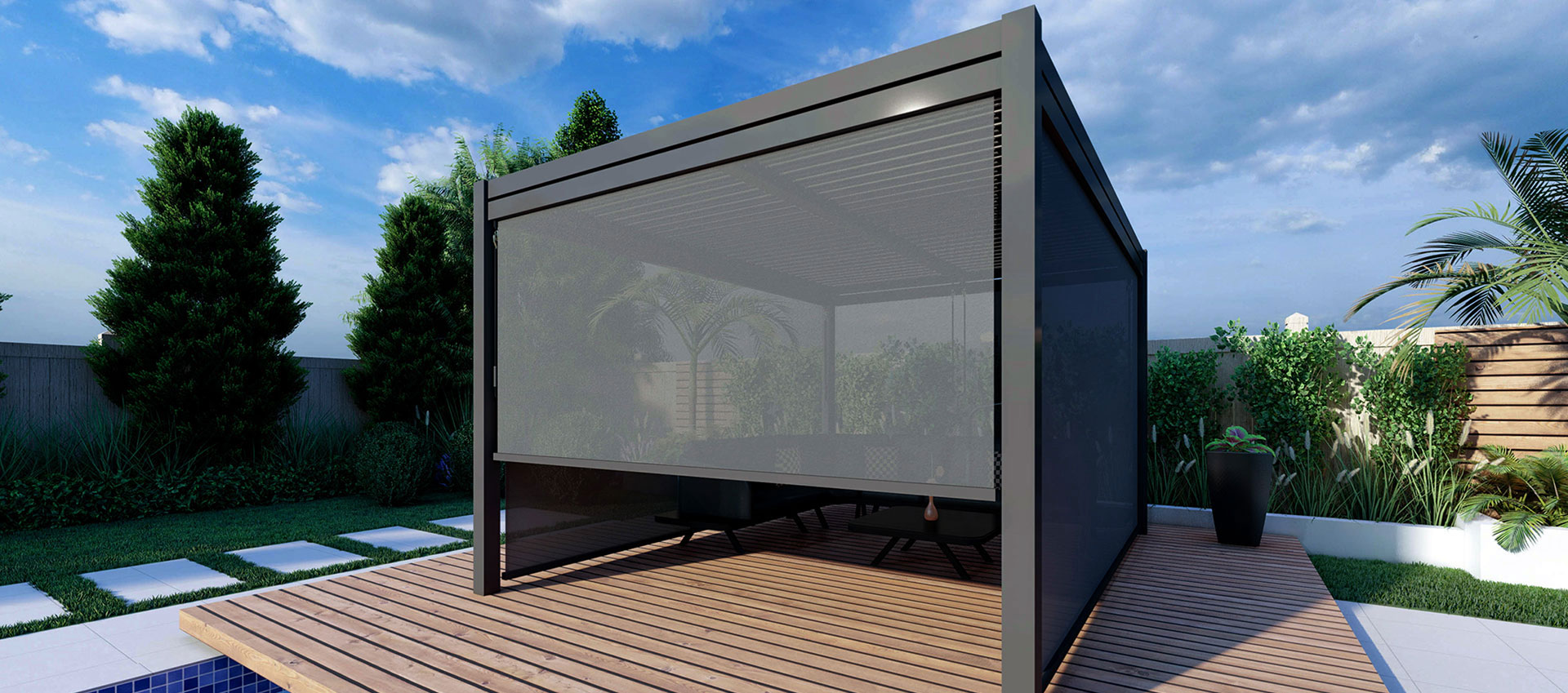 OUTDOORVorhang für Gartenpavillon
