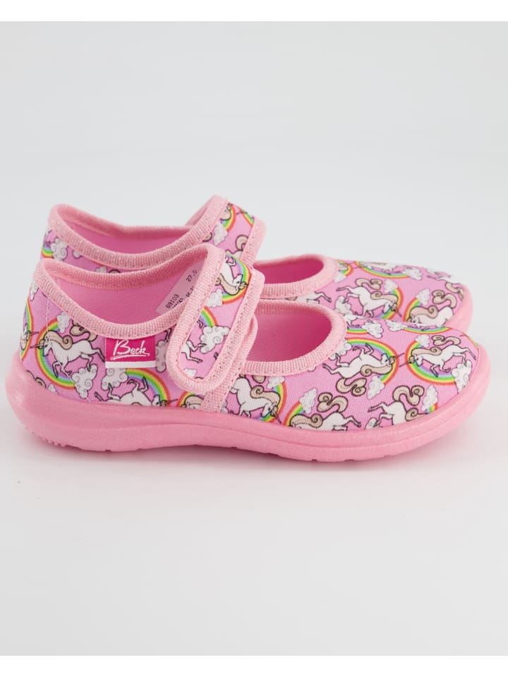 Beck Hausschuhe in Rosa günstig kaufen
