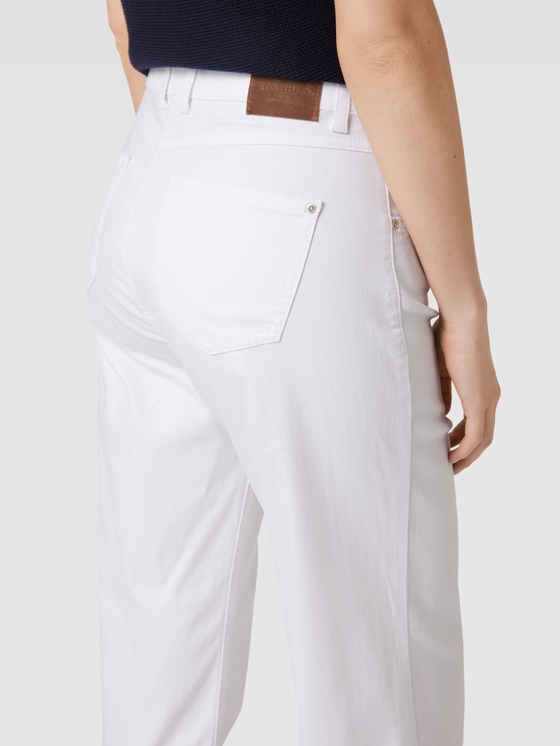 Jeans im 5-Pocket-Design Modell 'LINN FRINGE' in weiß