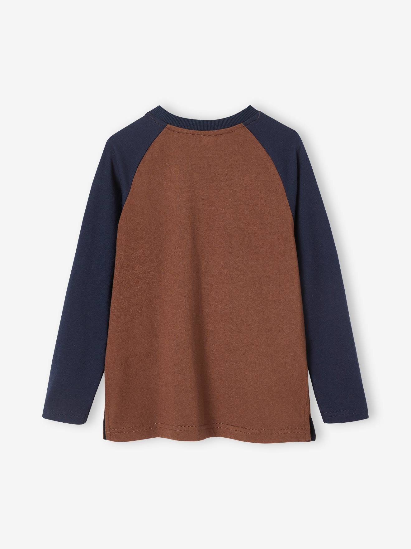 Vertbaudet Jungen Sport-Shirt, Basketballer - schokolade