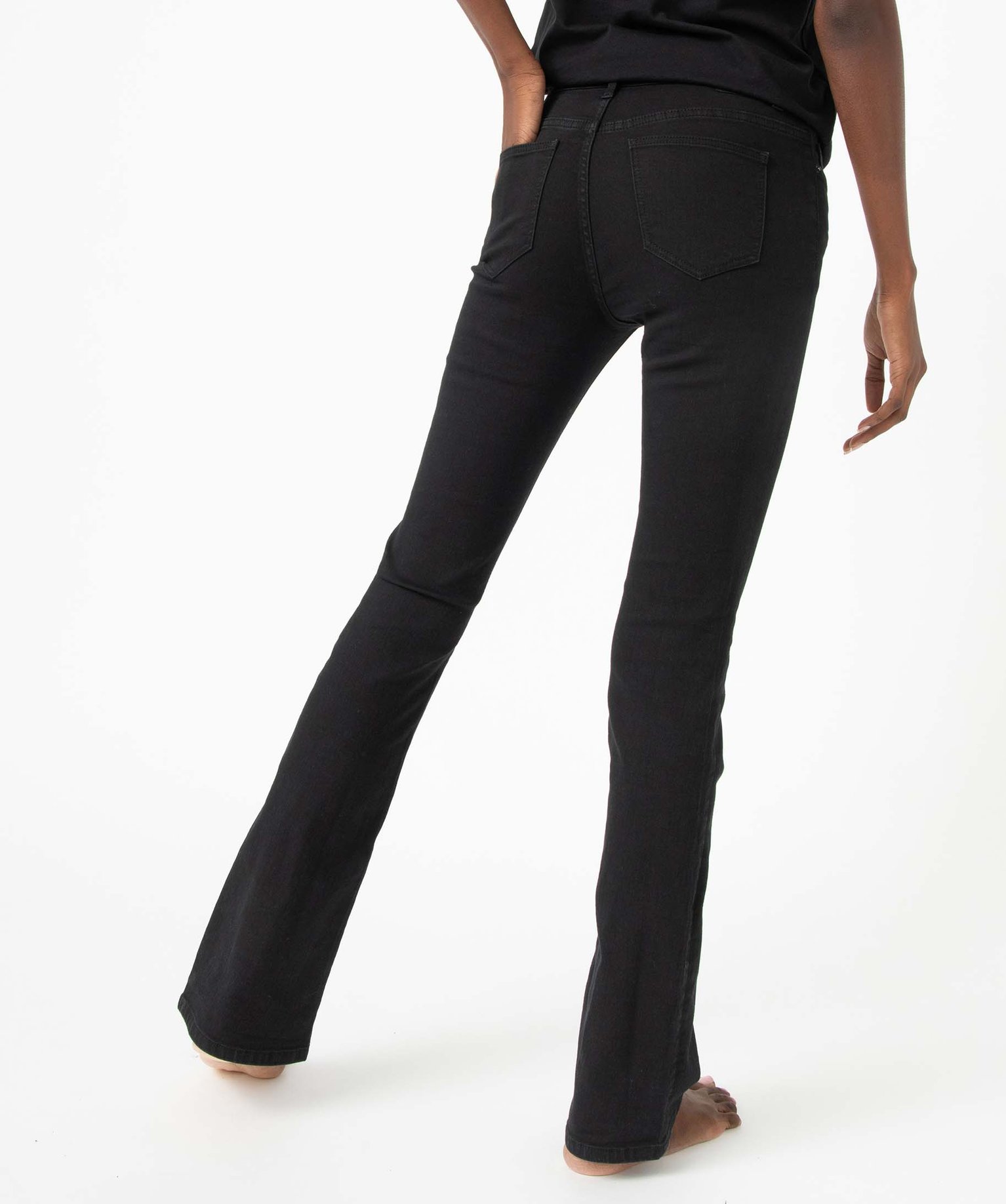 Jean femme coupe Bootcut – L30 noir | GEMO