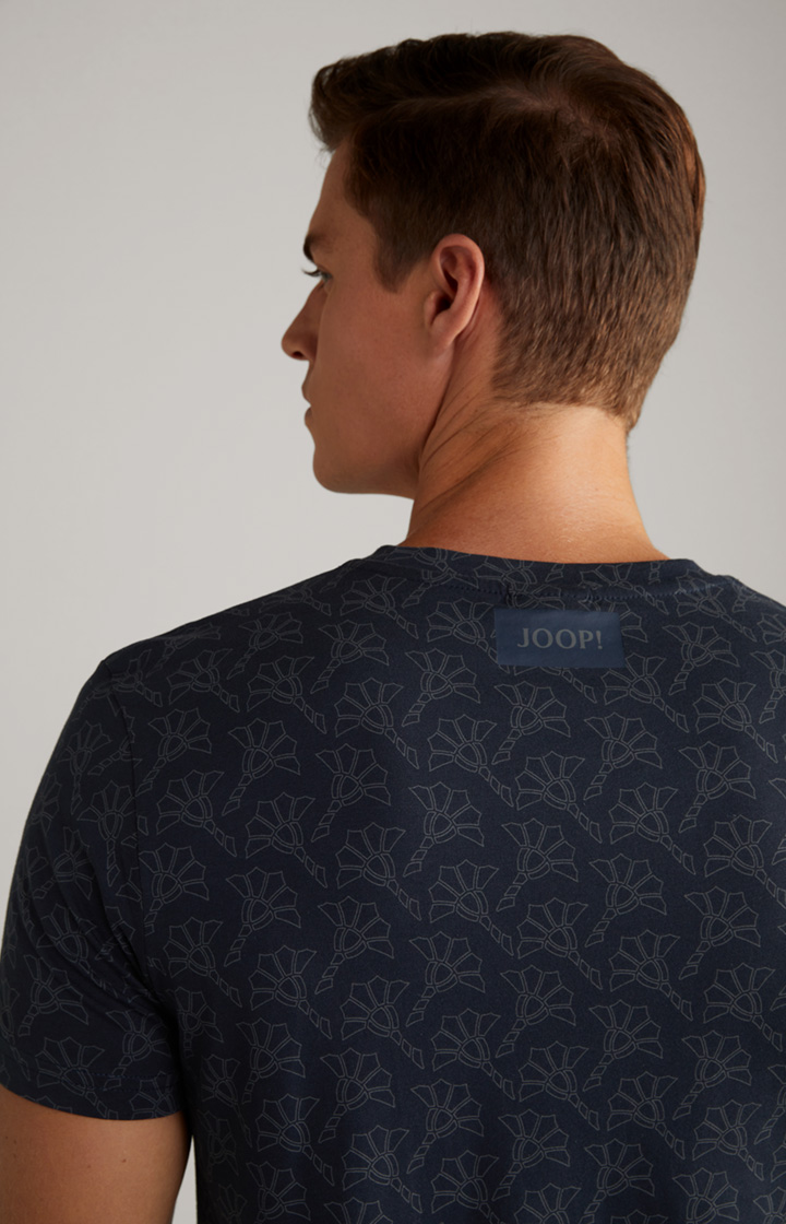 Loungewear T-Shirt in Dunkelblau