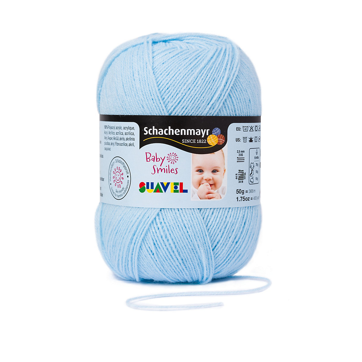 Handstrickgarne Suavel, 50g Baby Blau
