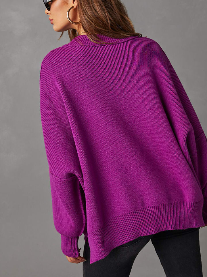 Milan Kiss Pullover in Aubergine günstig kaufen