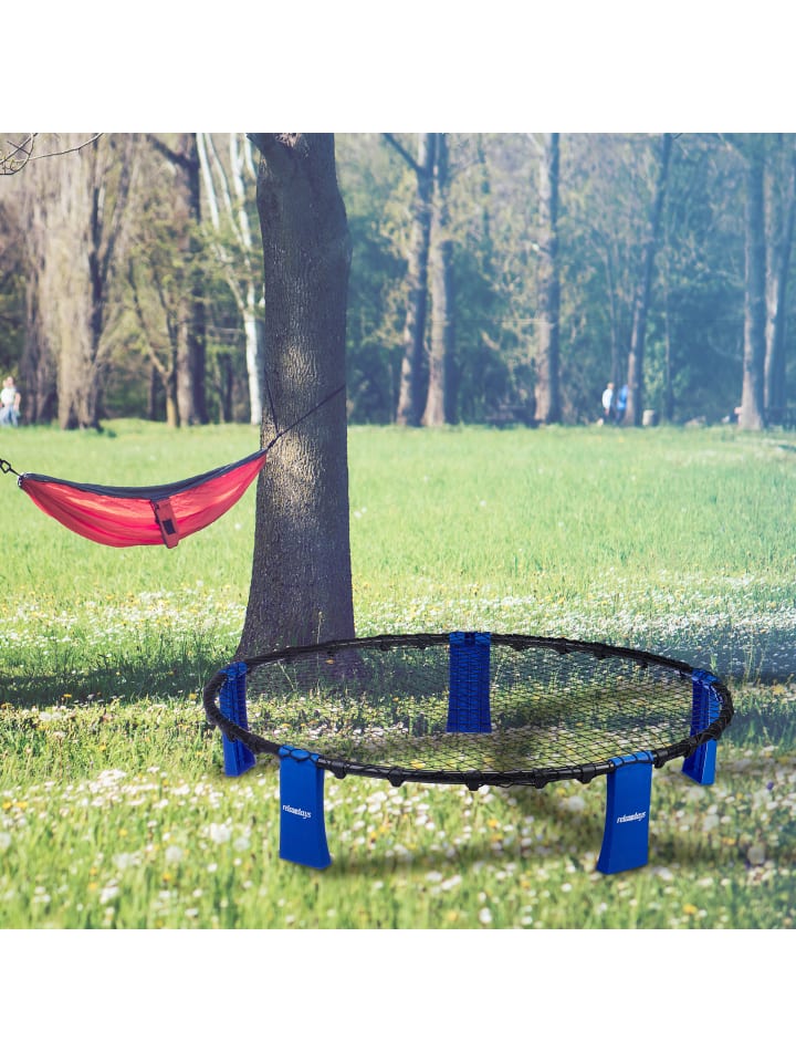 relaxdays Roundnet Set in Schwarz/ Blau günstig kaufen onesize