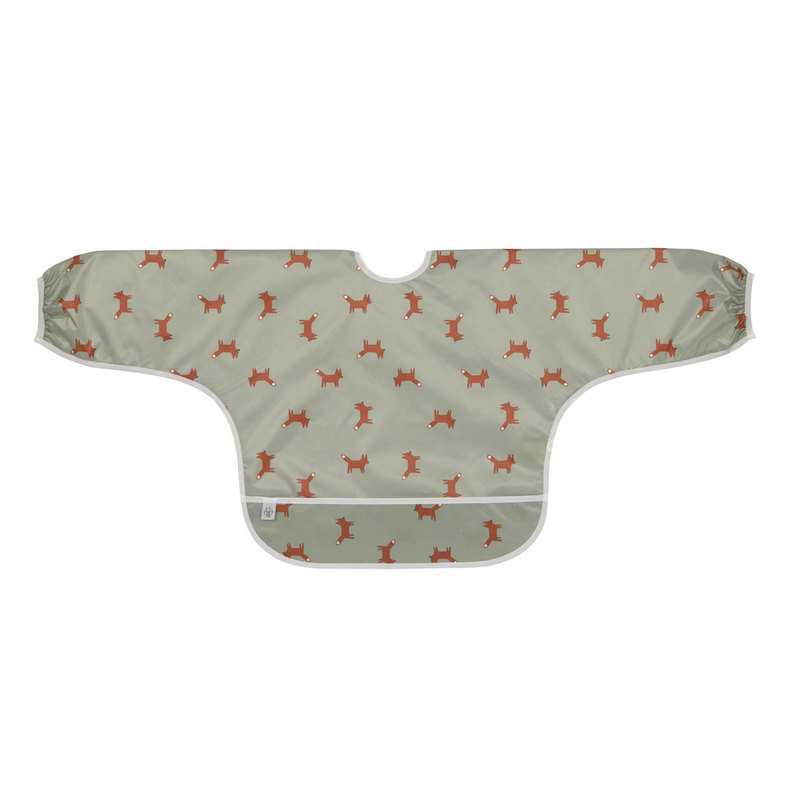 Lot de 2 bavoirs manches longues avec poche Little Forest Renard Lässig