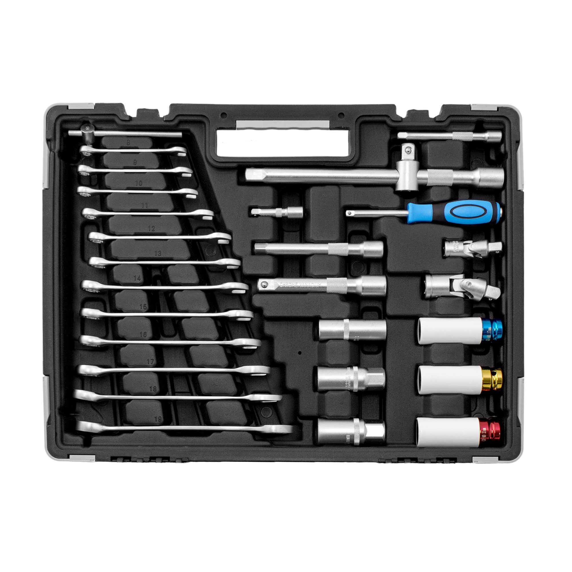Karcher Werkzeugset 157-teilig, (157-St), Steckschlüsselset, 1/4