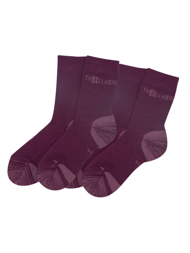 Trollkids Wandersocken Preiskestolen in plum günstig kaufen
