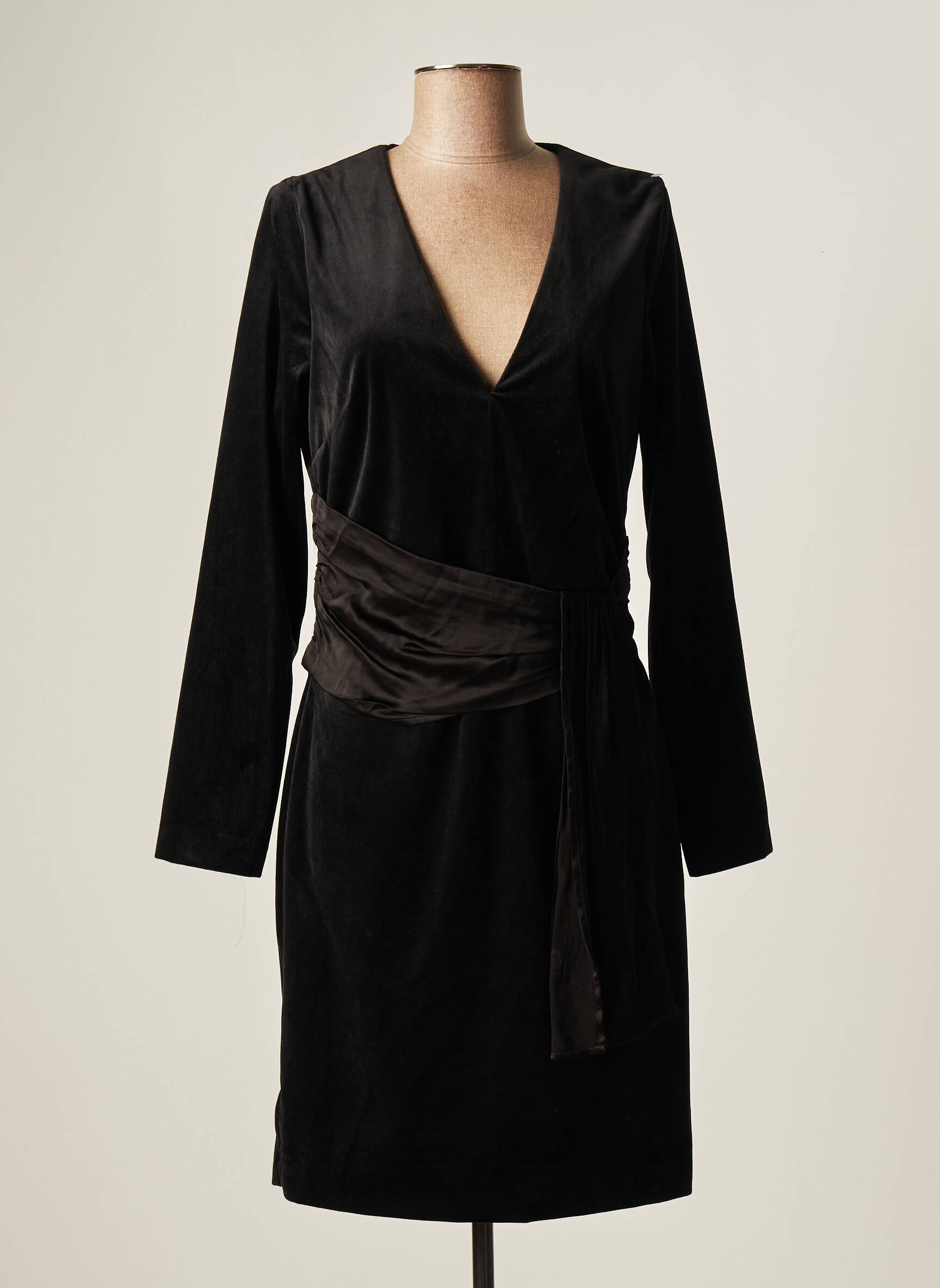 Morgan Robes Mi Longues Femme couleur noir