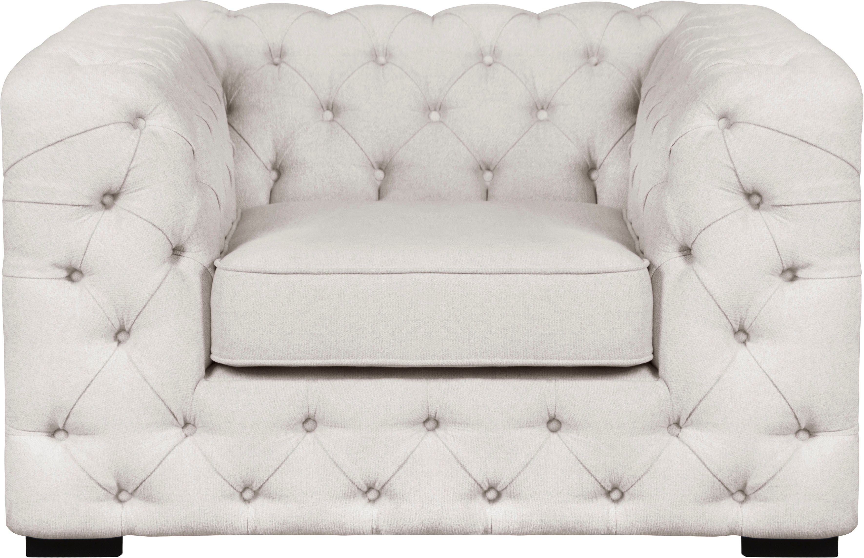 Guido Maria Kretschmer Home&Living Chesterfield-Sessel Kalina, mit klassischer Chesterfield-Knopfheftung
