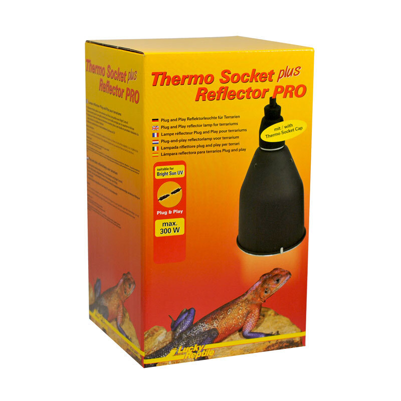 Lucky Reptile Beleuchtung Lucky Reptile Thermo Socket + Reflector PRO klein schwarz