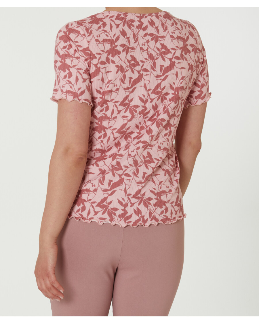 Geripptes T-Shirt