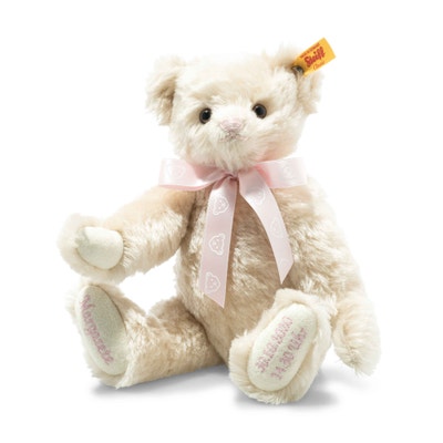 Teddybär zur Geburt, 27 cm, beige