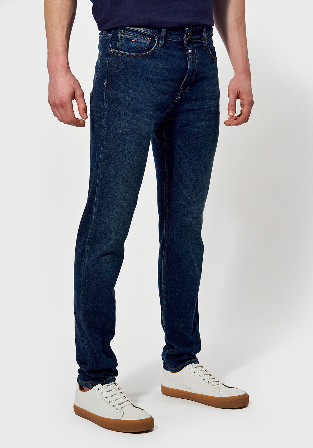 DARKK  Jean slim  Homme bleu délavé