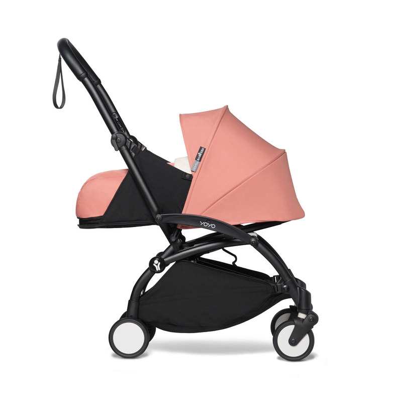 Poussette Yoyo2 4 roues châssis noir assise 0+ ginger Babyzen