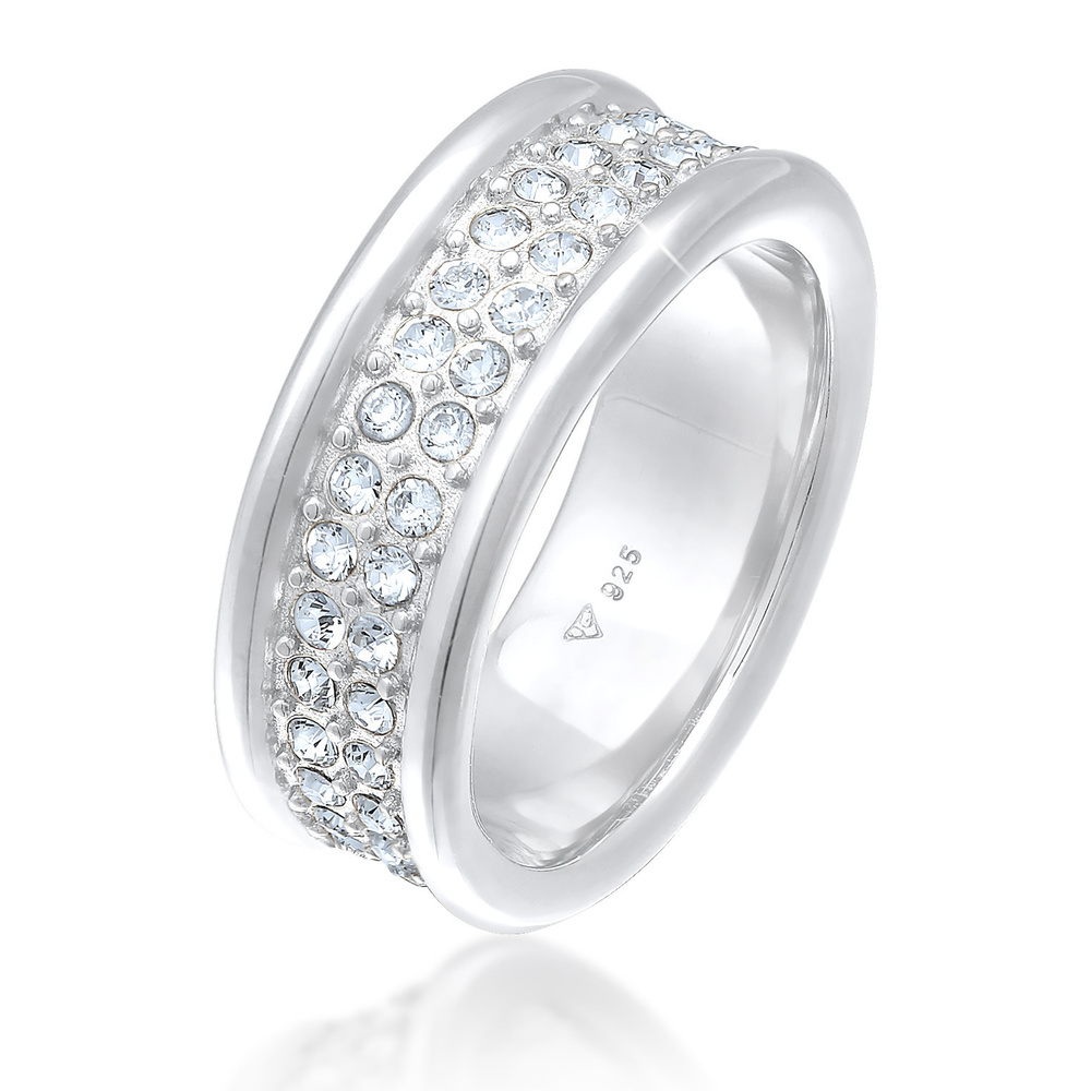 Elli PREMIUM Elli PREMIUM Bague Bague pour femme - Élégante et scintillante avec cristaux en a Bague