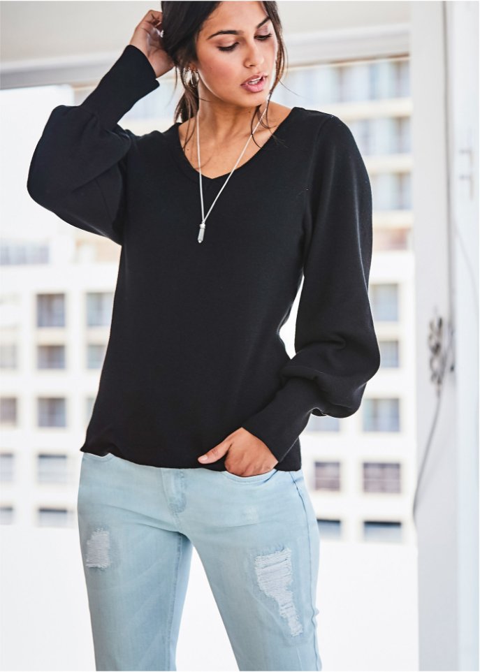 Pullover mit Ballonärmeln