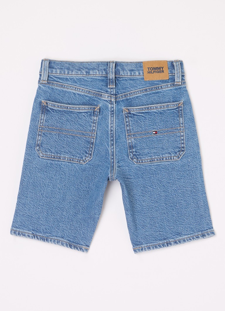 Pantaloni scurți din denim cu croială dreaptă Tommy Hilfiger