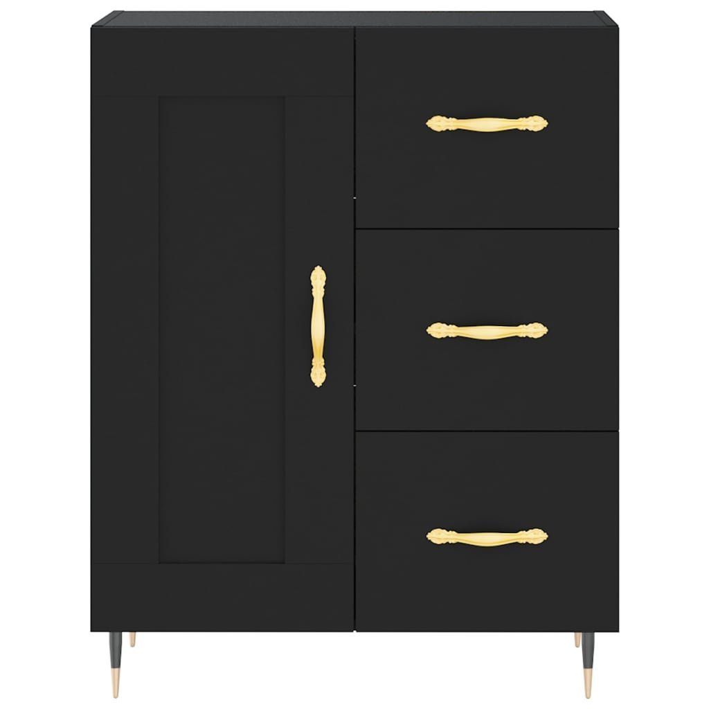 vidaXL Sideboard Sideboard Schwarz 69,5x34x90 cm Holzwerkstoff (1 St)