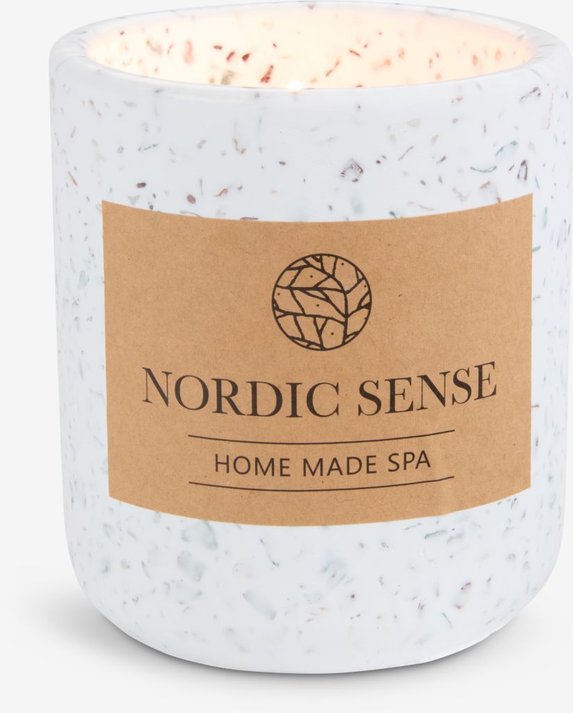 HEINI HEINI duftlys Ø9xH10cm terrazzo