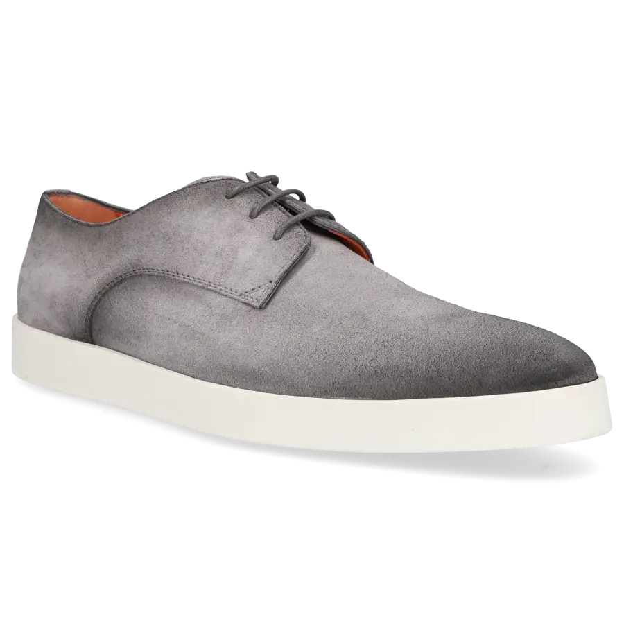 Santoni - Halbschuhe MGAI17 Veloursleder - grau